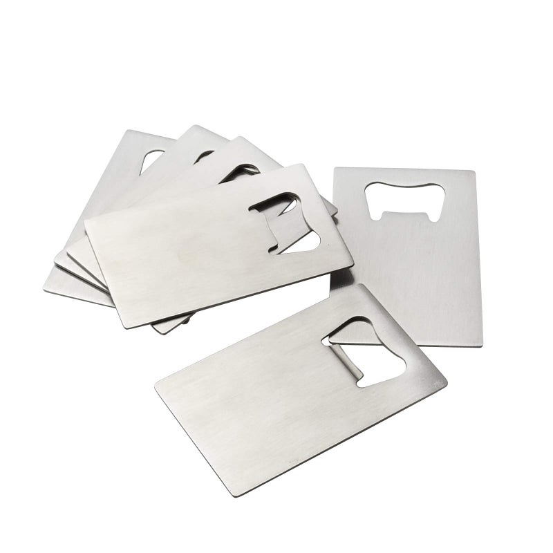 Anbers Stainless Steel Credit Card Size Opener, 6 Packs Bottle Opener - Image 1